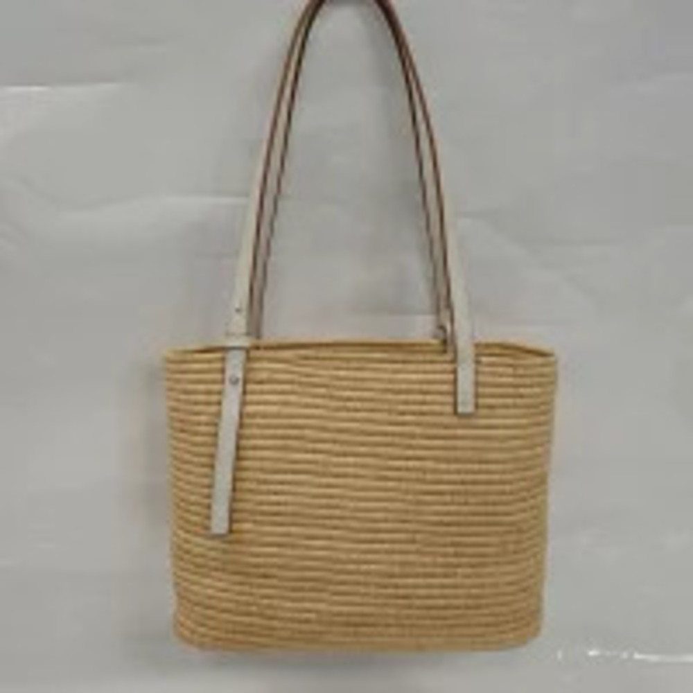 Loewe Square Bag Anagram Basket Beige White Tote